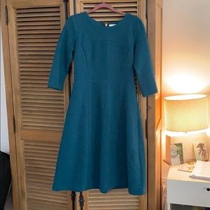 Teal Boden textured dress